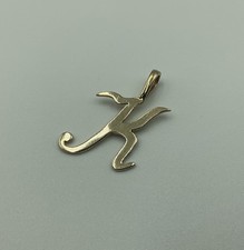 9ct Gold K Initial Pendant