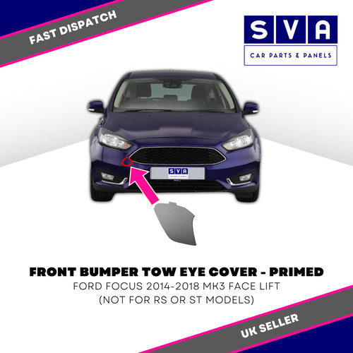 Front bumper tow eye cover - tow,