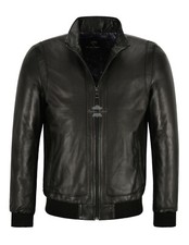 Racer mens leather jacket semi - mens,