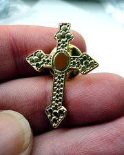 Crusader Cross Pin Badge