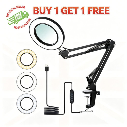 10x magnifying glass with - glass,