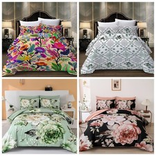 Florals boho duvet cover set - cover,