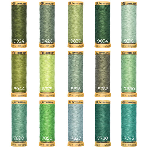 Green gutermann cotton - gutermann,