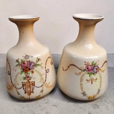 Crown Ducal Vase Hand Painted