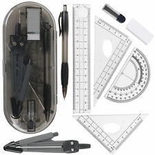 TRIXES Stationery Geometry Set x8 NEW School University Work Office Math Exams