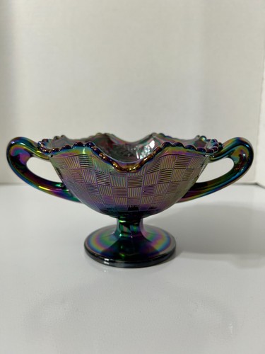 Fenton purple carnival glass - purple,
