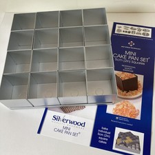 Silverwood Mini Cake Pan Set 5cm Diameter Professional Bakeware - 16 Individual