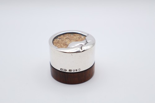 Vintage silver topped - topped, wooden