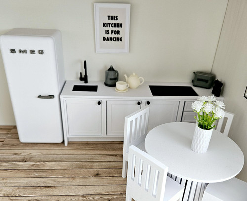Shaker kitchen set with smeg - kitchen,