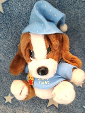 Vintage Sad Sam & Honey Bedtime Sam & Pin Badge Soft Toy Plush Applause 1988