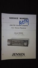 Jensen re940 service manual original book car stereo radio cassette tape player