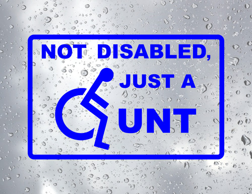 Not disabled just nt car - a, c#nt
