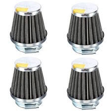 Universal 4X 60mm Chrome Air Filter Induction Kit Motorcycles Scooter ATV Bike