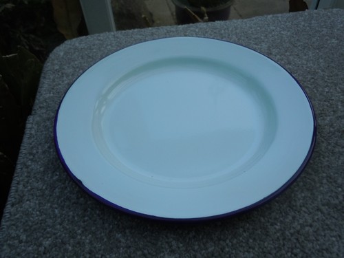White enamel dinner pie - dinner,