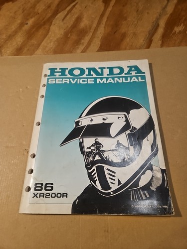 Honda service manual xr200r - honda,