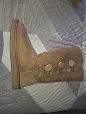 UGG Australia Bailey Button Triplet Winter Boots 1962Y Tan