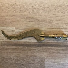 WW1 TRENCH ART LETTER OPENER BULLET SHELL CASING 