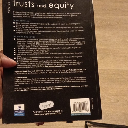 Pearson longman trusts and - pearson,