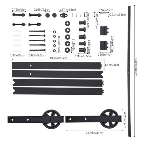 Sliding barn door hardware - barn, kit