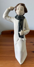 Rex Valencia Porcelain Figurine - Boy with Scarf  Matt Finish 6.5" Tall