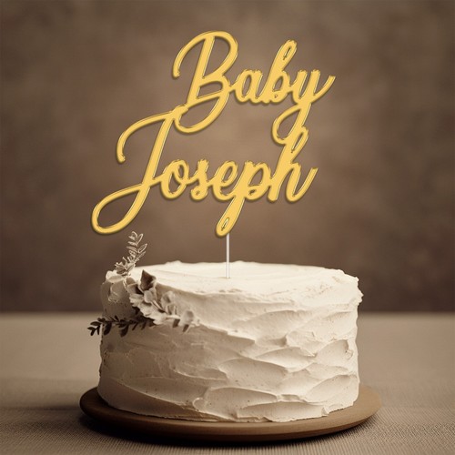 Personalised baby shower cake - shower,