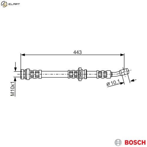 Brake hose 987 - 476, 909
