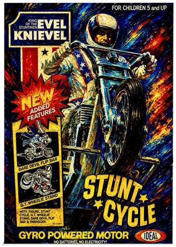 Evel knievel stunt cycle - knievel, *