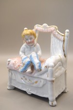 VICTORIAN CONTA & BOEHME FAIRING TRINKET BOX c1880