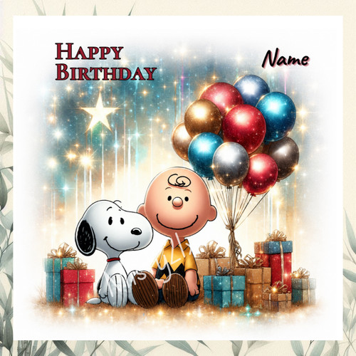 Personalised snoopy charlie - personalised,