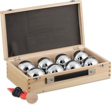 Relaxdays Boules Set, 8 Steel