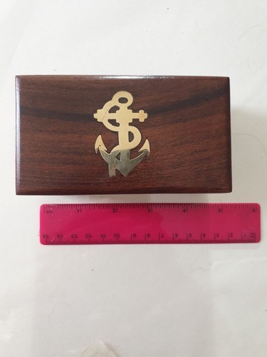 Small wooden box inset - small, with