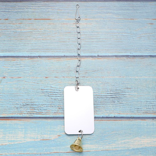 Budgie mirror hanging bird - budgie,