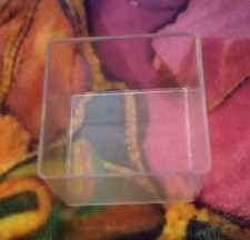 Square Clear Perspex Thin Acrylic Drawer Organizer Lidless Storage Canister