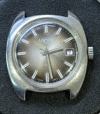 Vintage Lanco 21J Automatic Mens Watch - Missing Back, Spares/Repairs