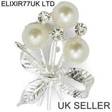 JOB LOT PEARL DIAMANTE SILVER