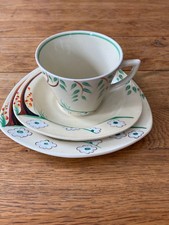 Clarice Cliff Dryday trio, cup, saucer &plate