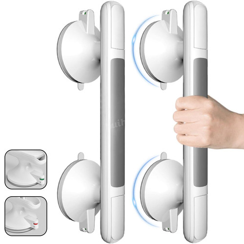 Drill suction grab rails - no-drill,