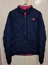 The North Face 700 Puffer Jacket Quilted Navy Pink Womens Size M/10 Medium Coat