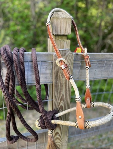 Bitless hackamore rawhide - hackamore,