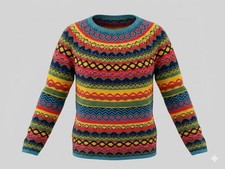 Vintage Fair Isle Knit Sweater
