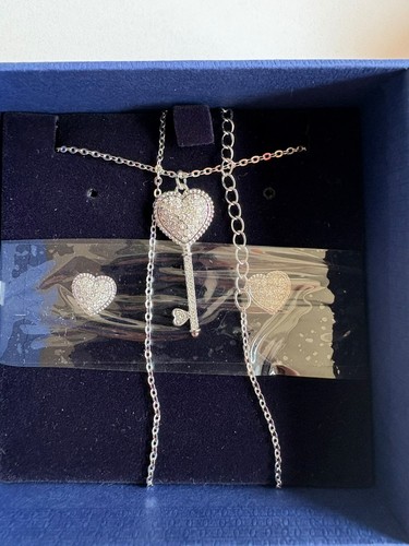 Swarovski silver tone crystal - tone,