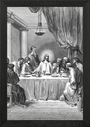 The last supper - the, framed
