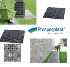 GARDEN PATH FLOOR TILES PATIO TILES INTERLOCKING PLASTIC LAWN PAVING WALKWAY