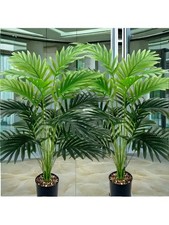 2 pcs 60 cm Artificial Palm Tree - High Quality Plastic Indoor Outdoor Décor