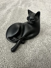 Vintage black cat figurine