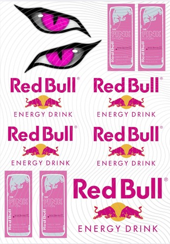 Redbull sheet stickers - a4,