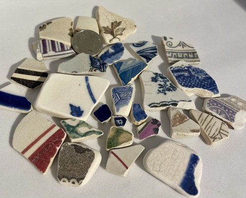 Scottish sea worn pottery - scottish,