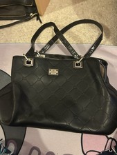 Black Medium Sized Bessie Handbag