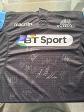Glasgow Warriors 2014/2015 Pro12 Winning Squad Signed Home Shirt