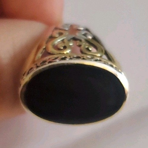 Men gold tone - tone, ring